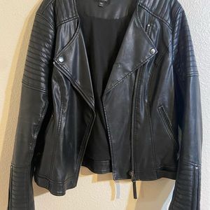 Top shop leather jacket motorcycle